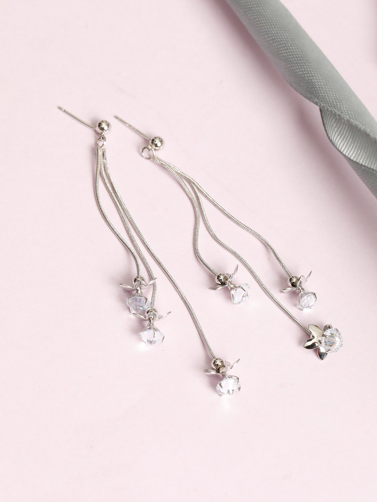 Lighting Star Silver Earrings