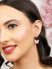 Beauty White Enamel Earrings
