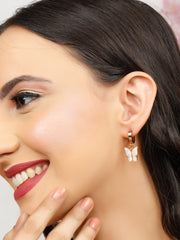 Beauty White Enamel Earrings