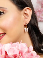 Beauty White Enamel Earrings