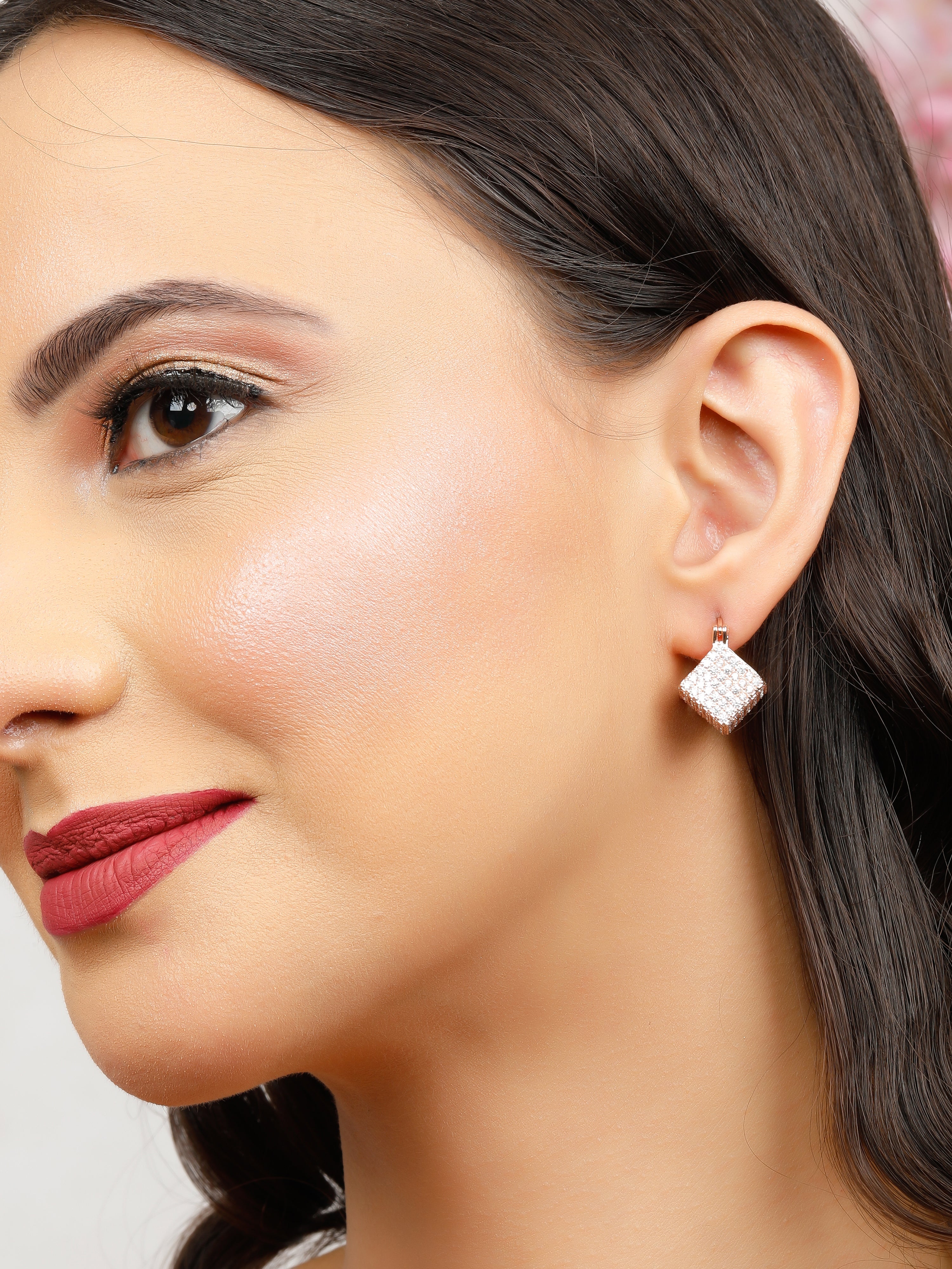 Classic Bold Rose Gold Earrings