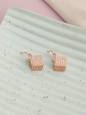 Classic Bold Rose Gold Earrings