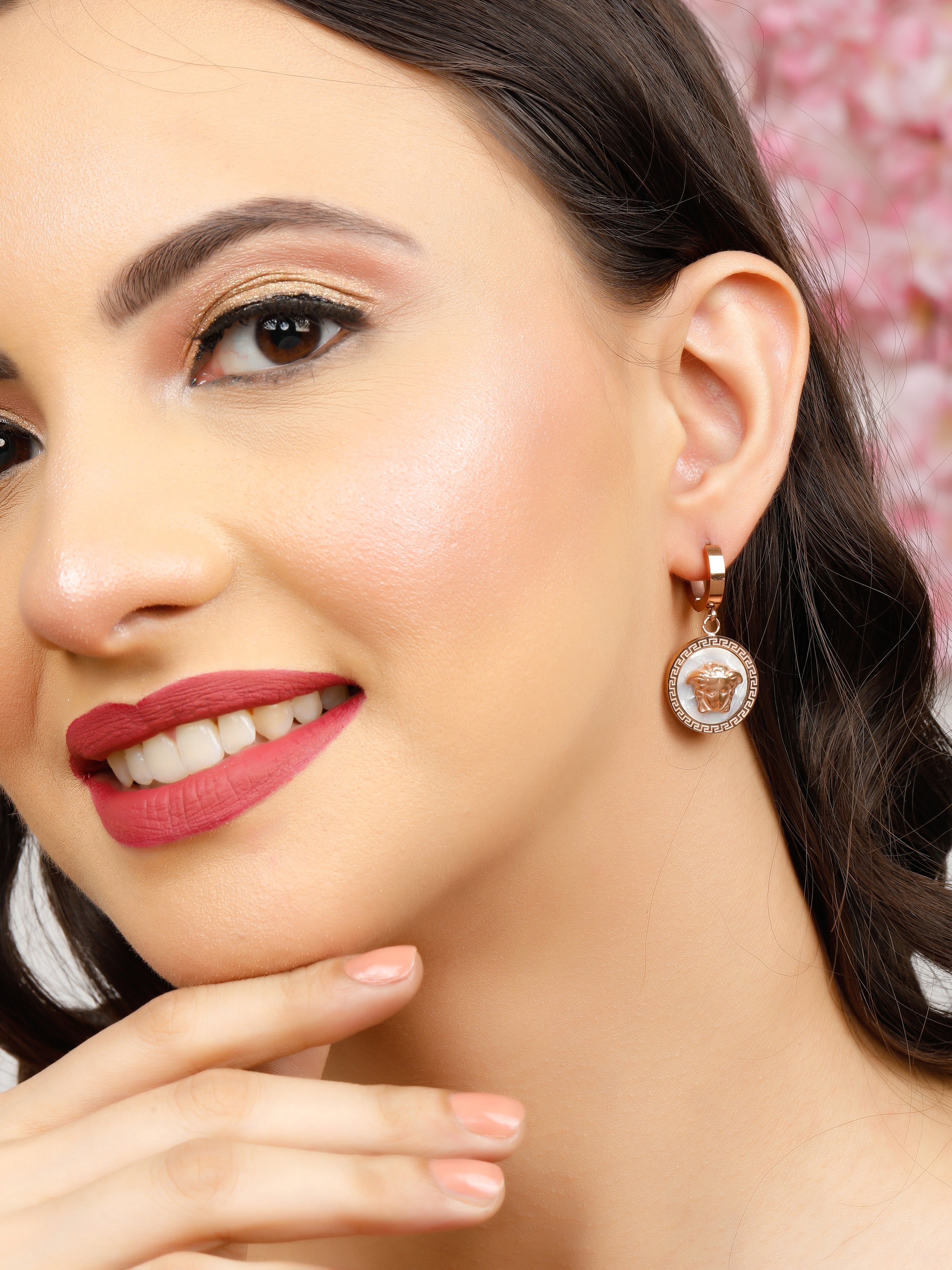 Flirty Pop Rose Gold Earrings