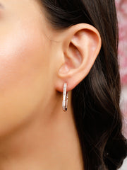 Half Love Rose Gold Earrings