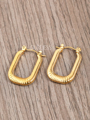 Gold Glitter Glow Earrings