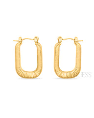 Gold Glitter Glow Earrings