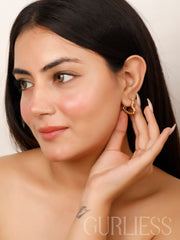 Dew Gold Hearts Earrings