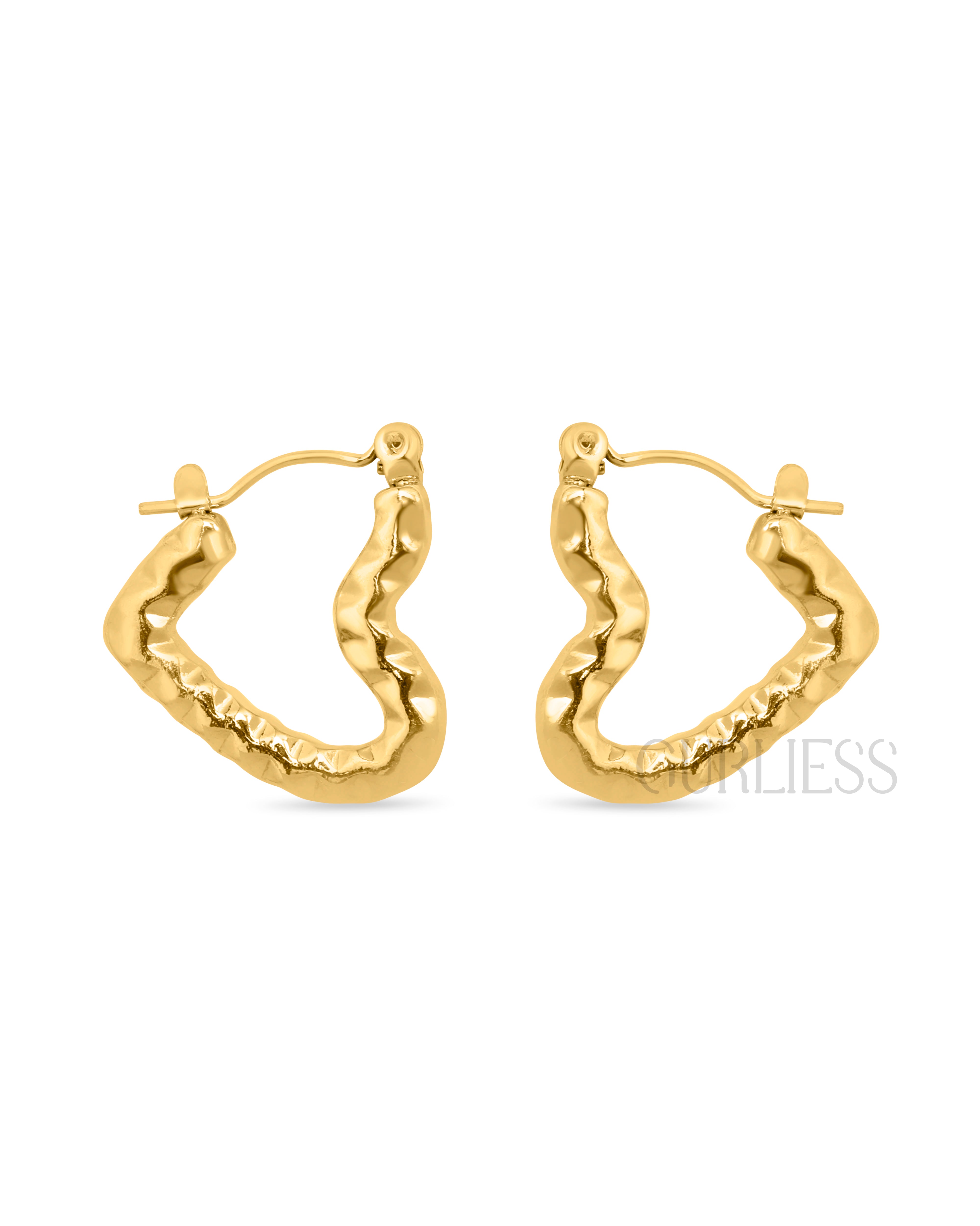 Dew Gold Hearts Earrings