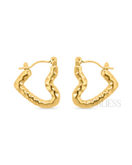 Dew Gold Hearts Earrings