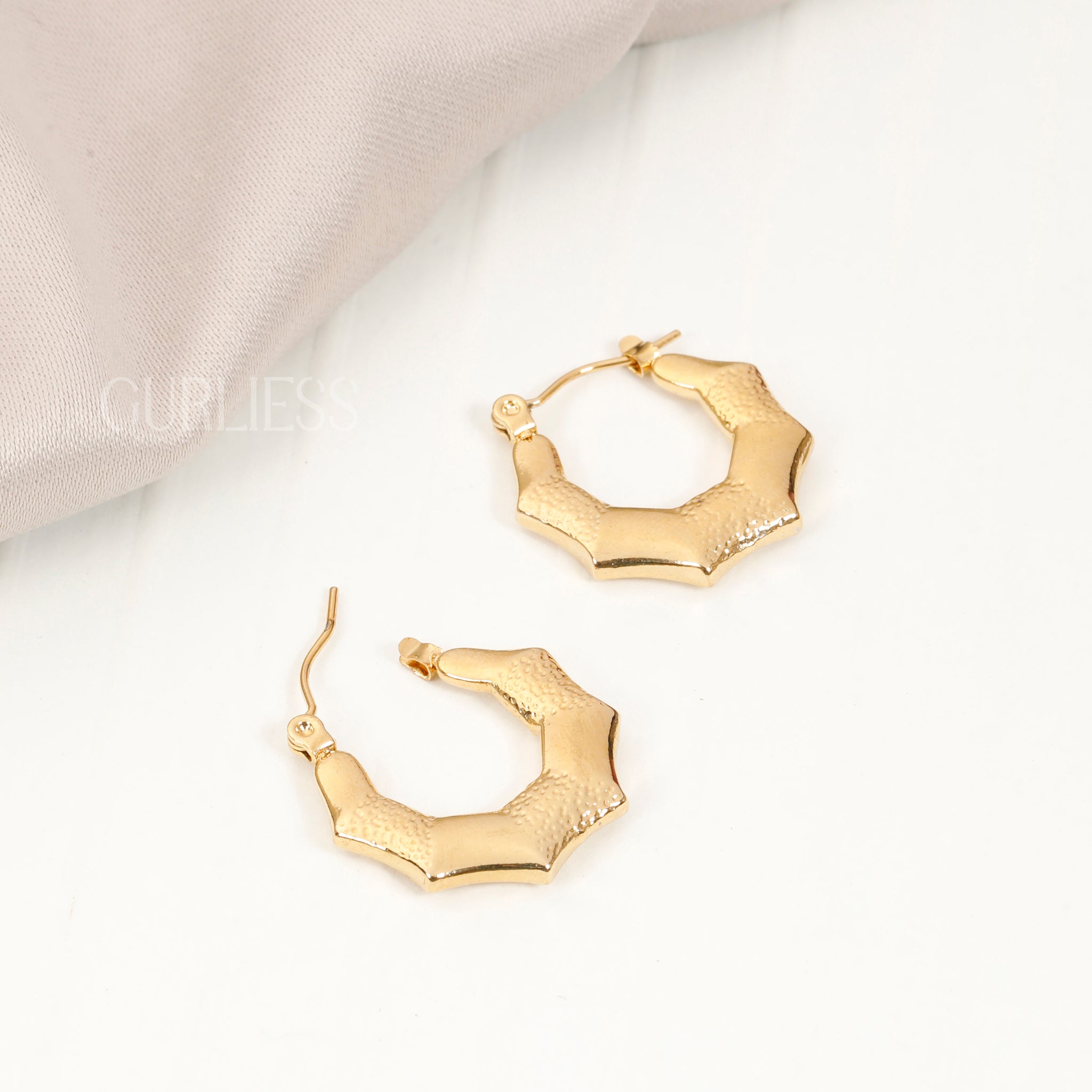 Gold Dust Hoops Earrings