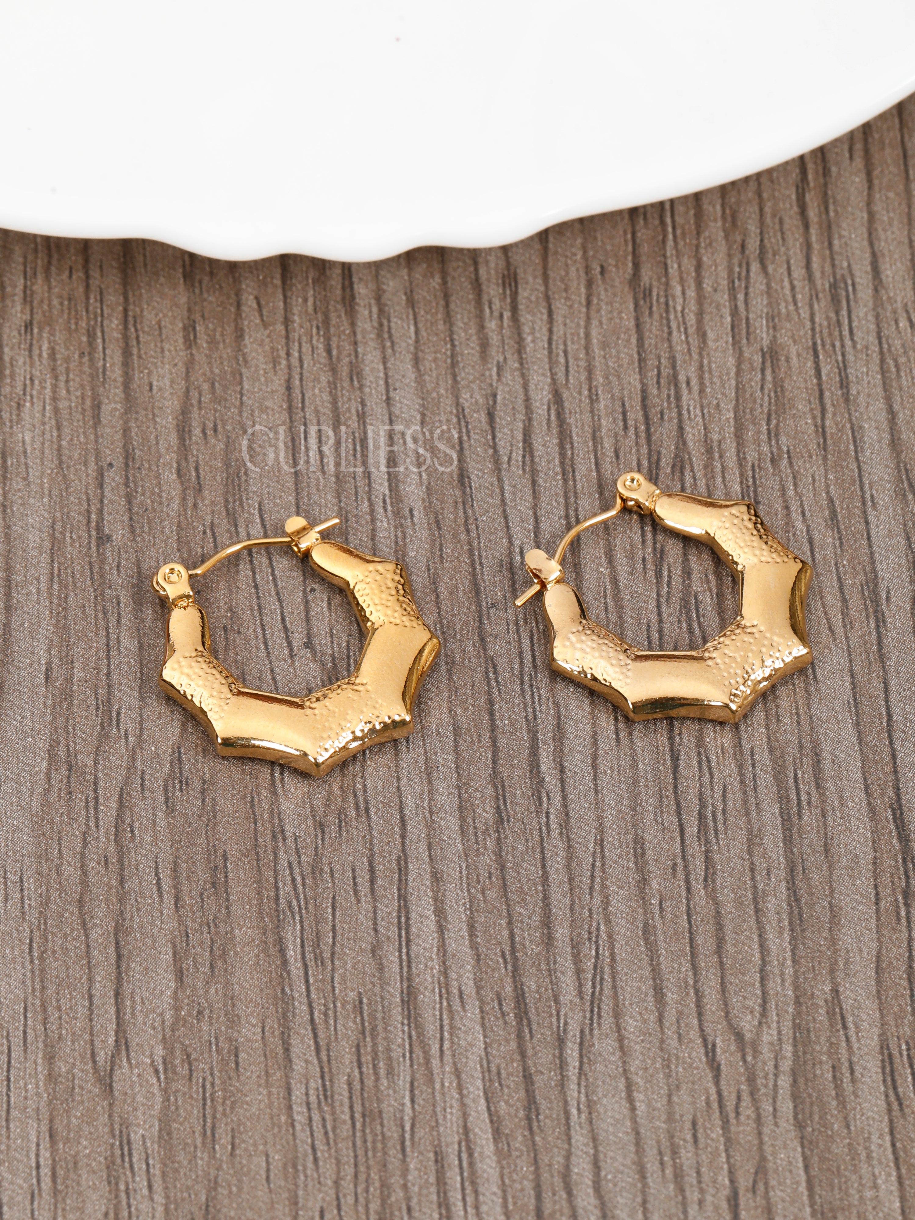 Gold Dust Hoops Earrings
