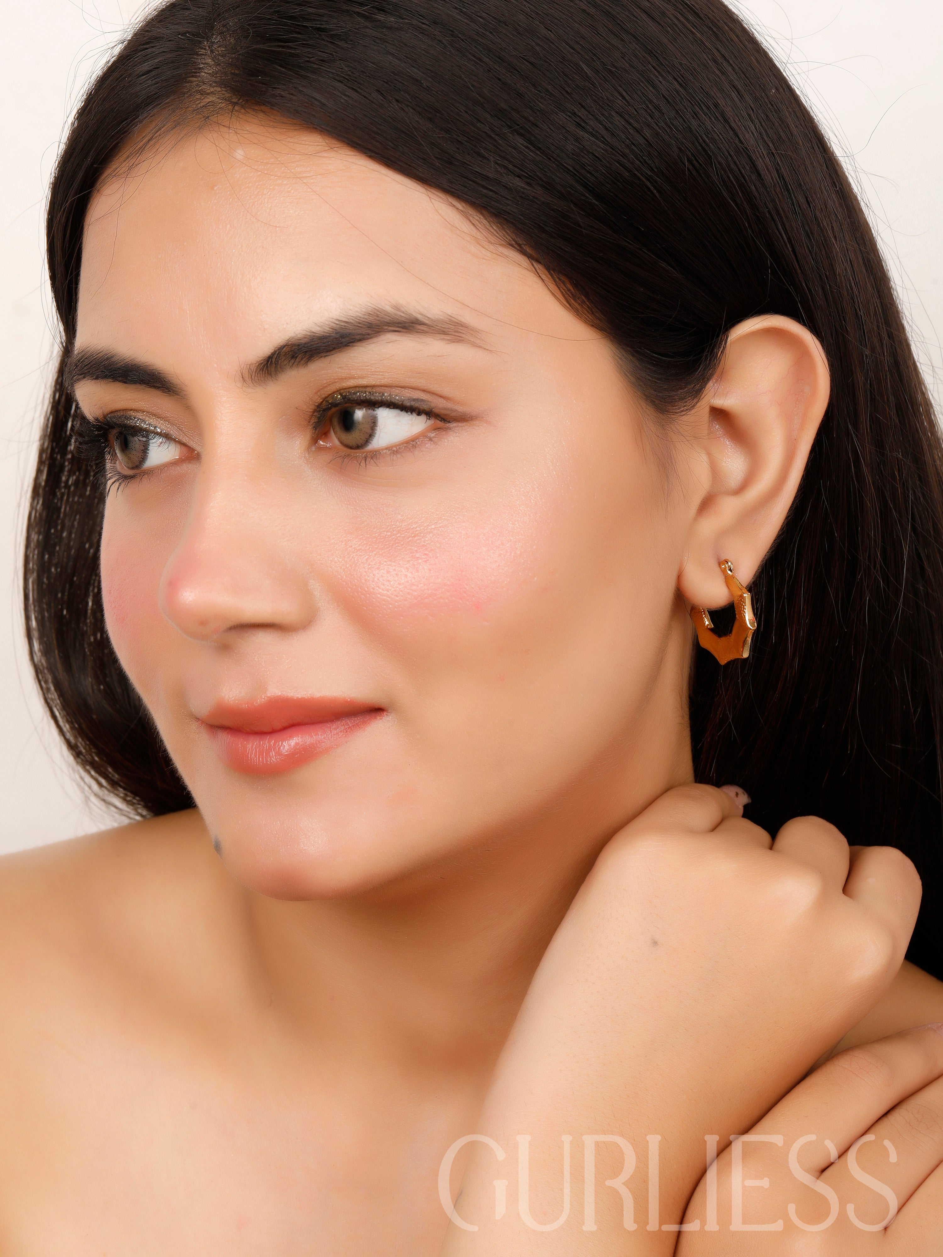 Gold Dust Hoops Earrings