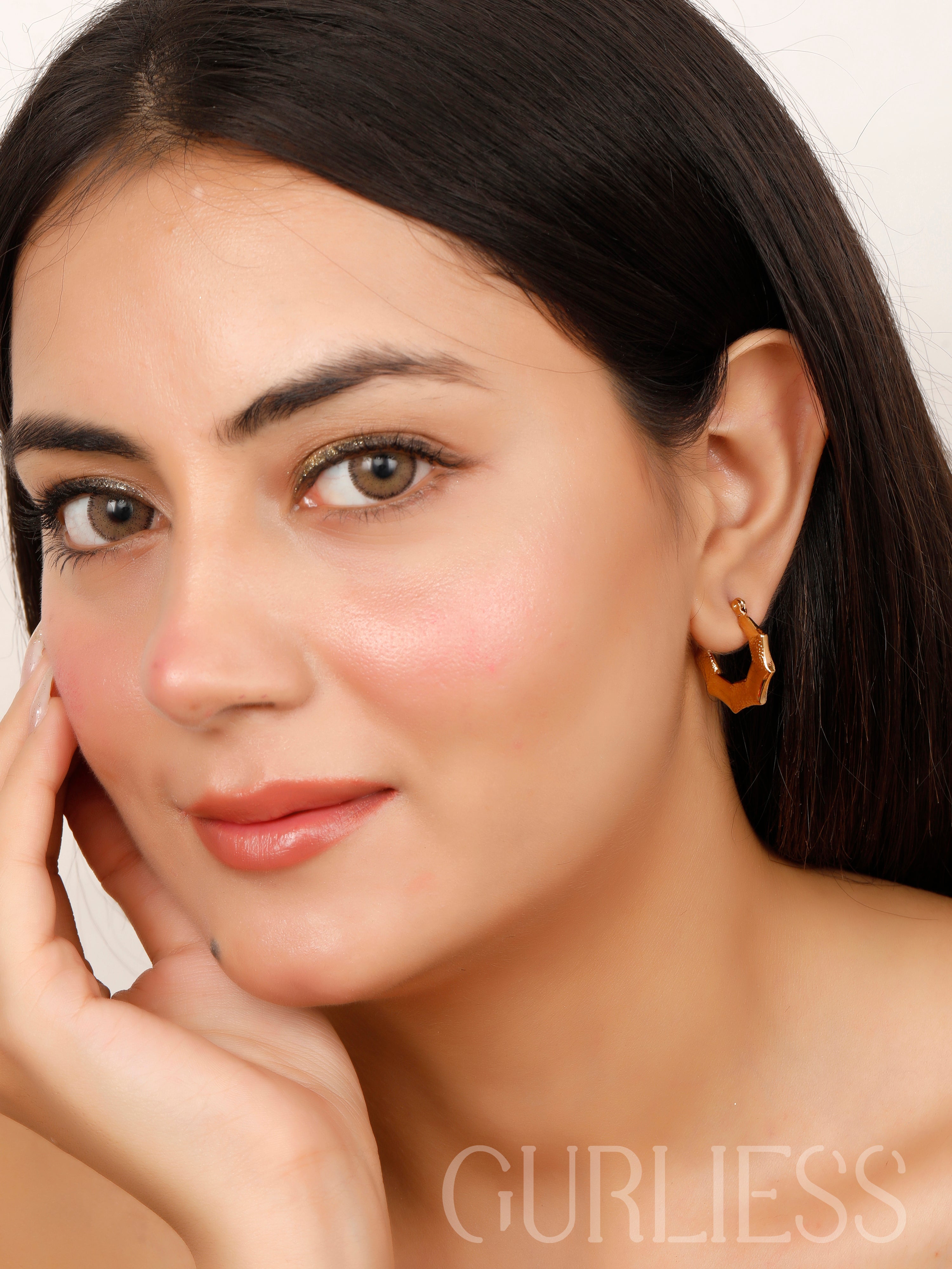 Gold Dust Hoops Earrings