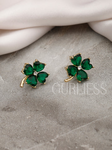 Emerald Cashmere Earrings