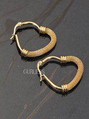Vertical Hearts Earrings