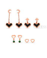 Golden Glamour Earring Combo