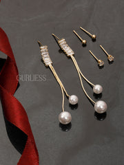 Swinging Sweethearts Crystal Gold Earring Combo