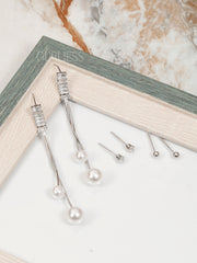 Frozen Feathers Precious Pair Earring Combo
