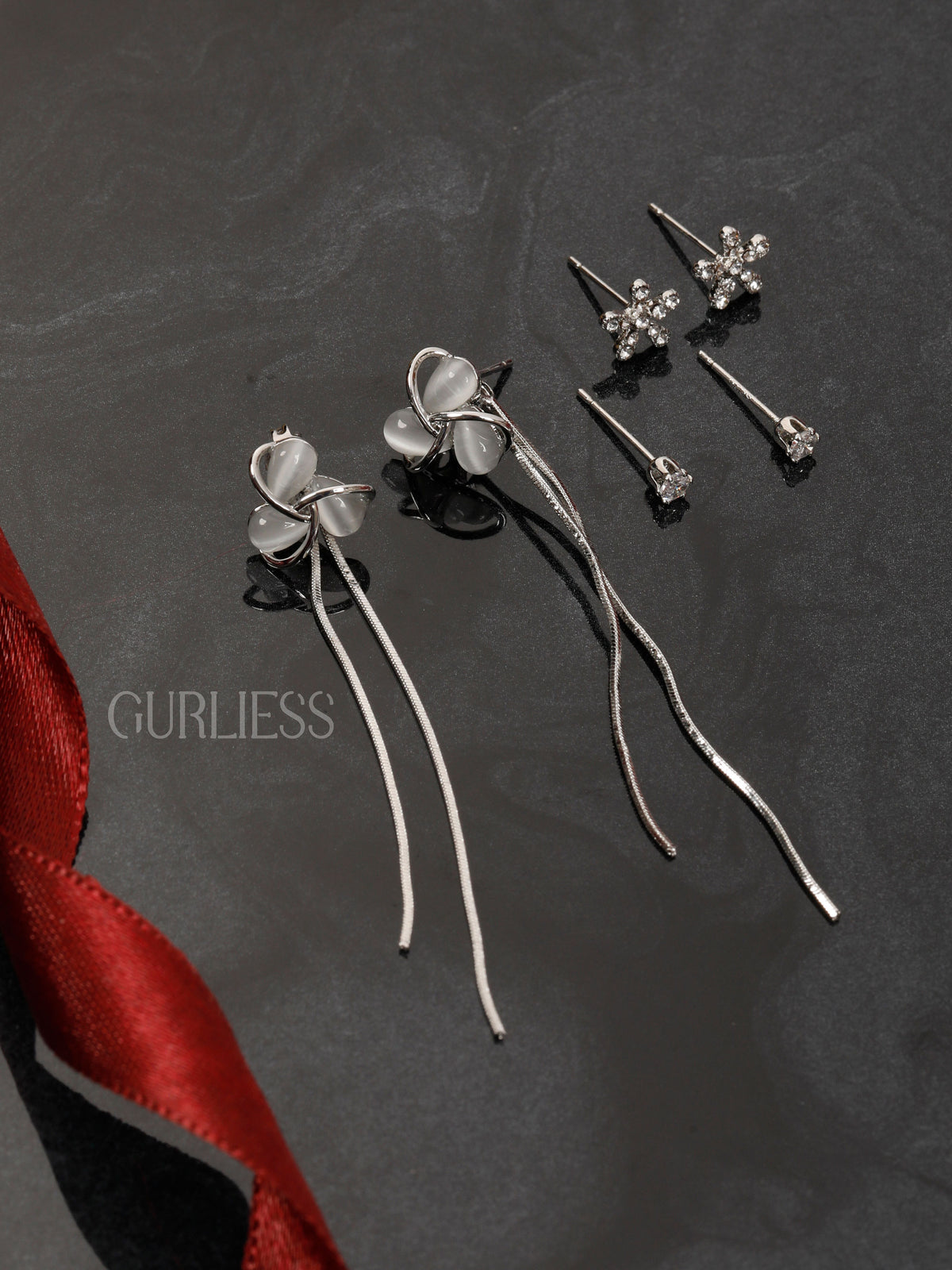 Nature Embrace Contrast Earring Combo