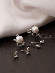 Smooth Pearls Earring Combo