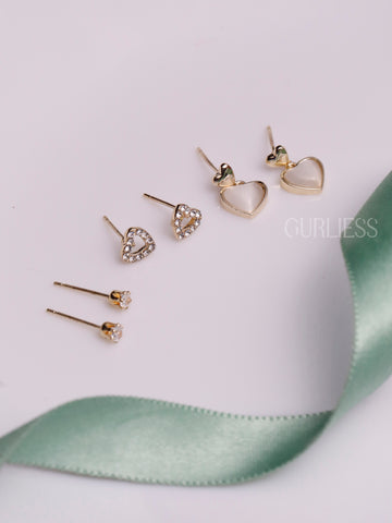 Loving Heart Earring Combo