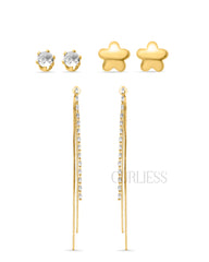 Gold Clover Earring Combo