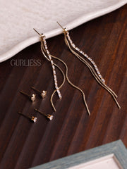 Gold Clover Earring Combo