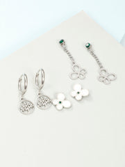 Hanging Floral Bloom Earrings Combo