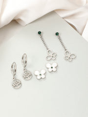 Hanging Floral Bloom Earrings Combo