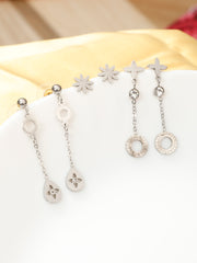 Danglers Silver Earrings Combo
