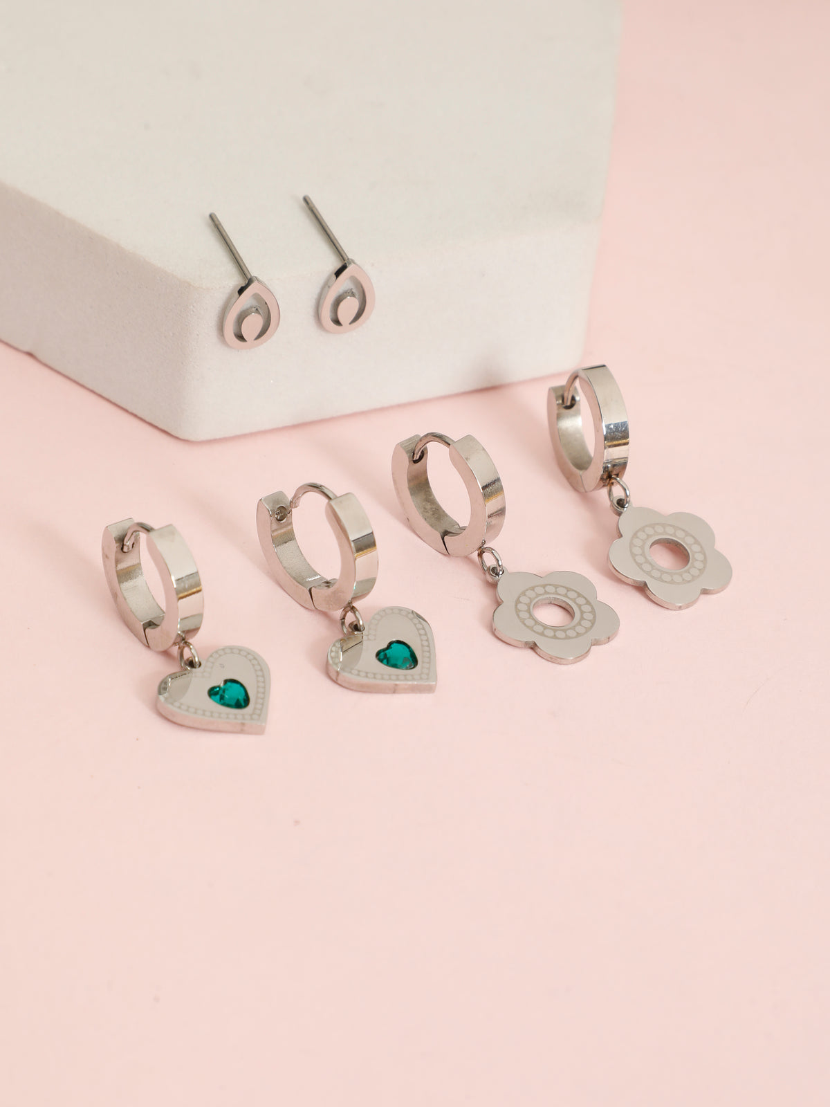 Blooming Floral Earrings Combo
