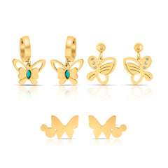 Butterfly Studs Earrings Combo