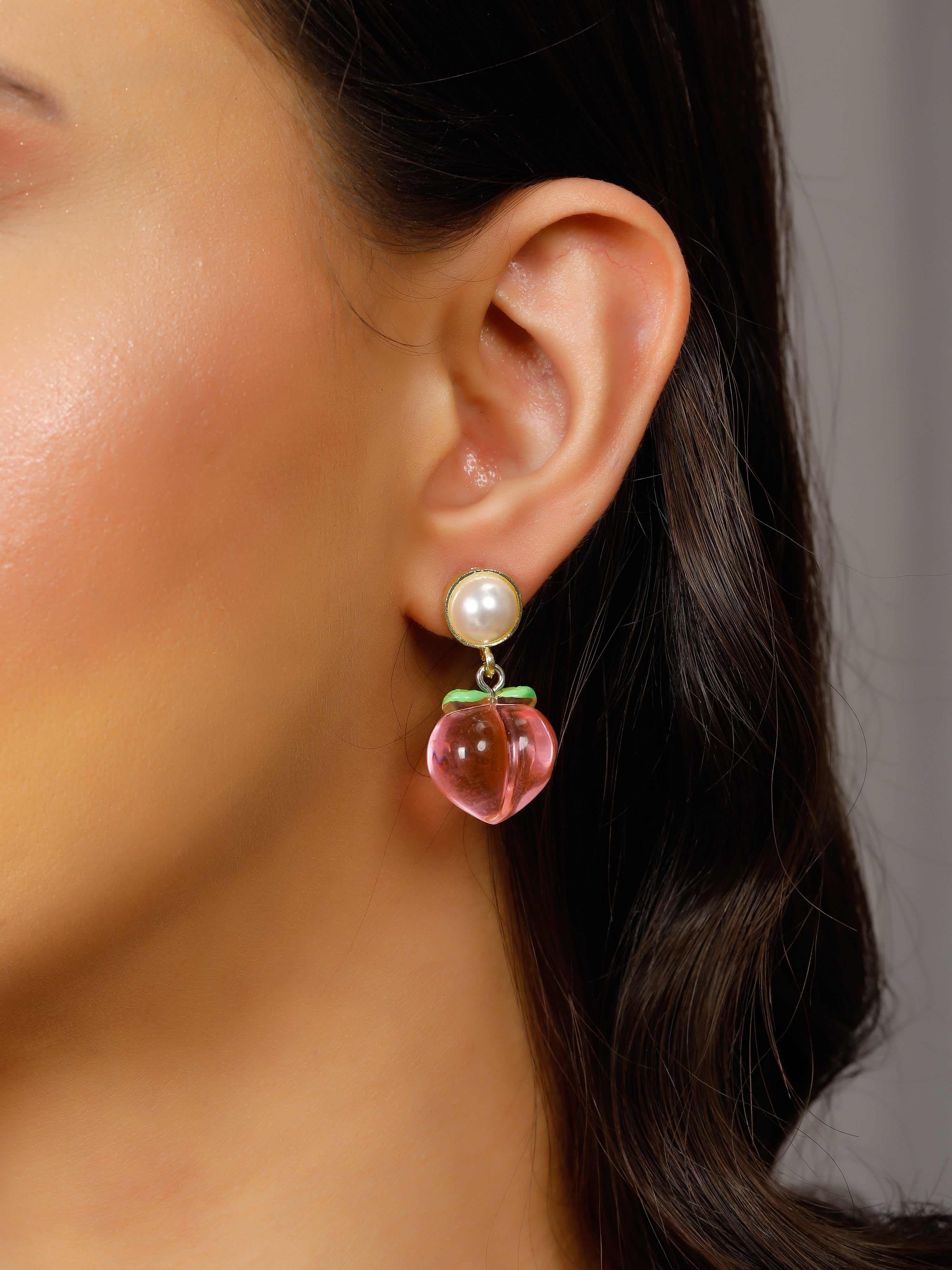 Pinky peach Earrings