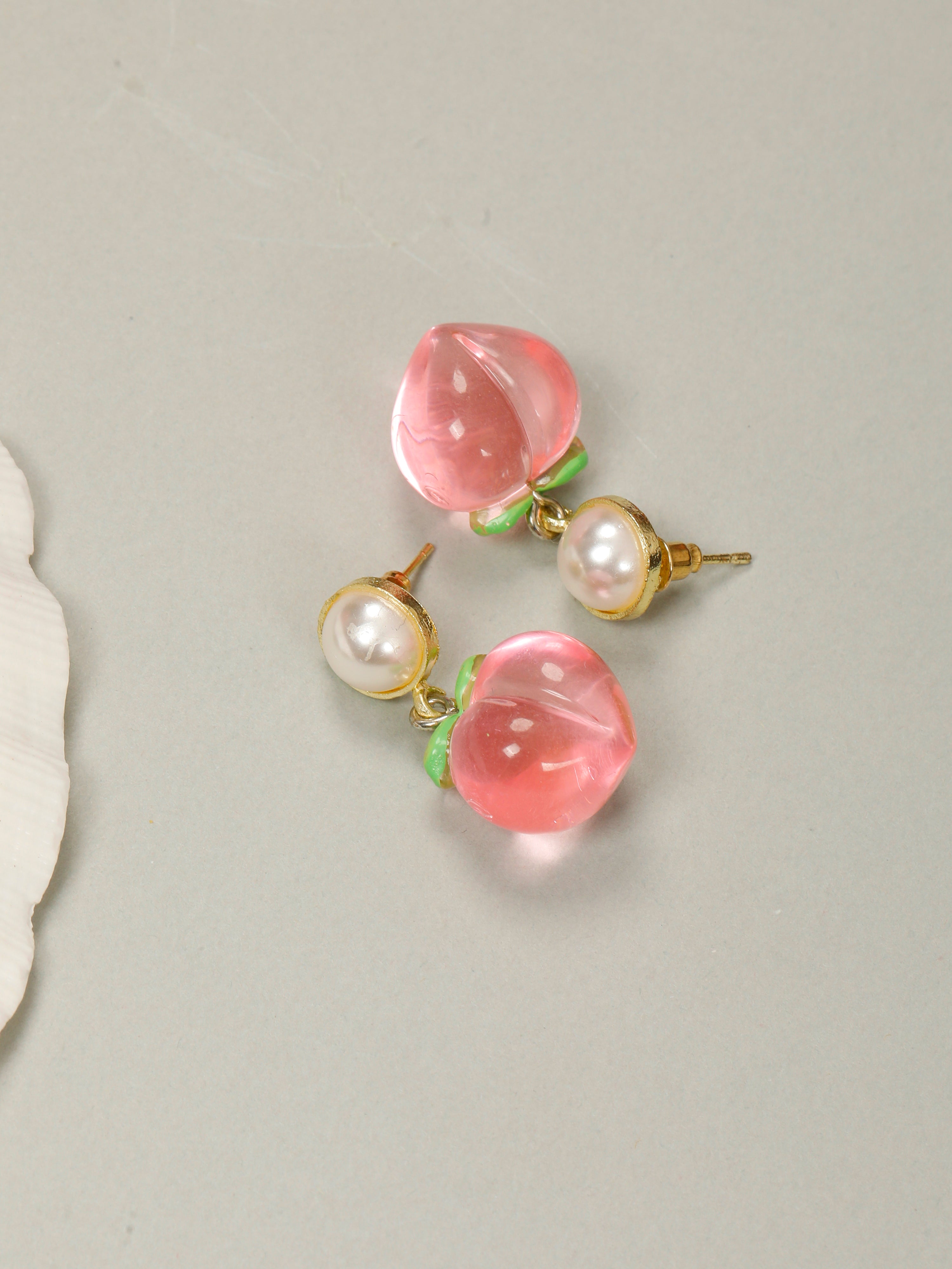 Pinky peach Earrings