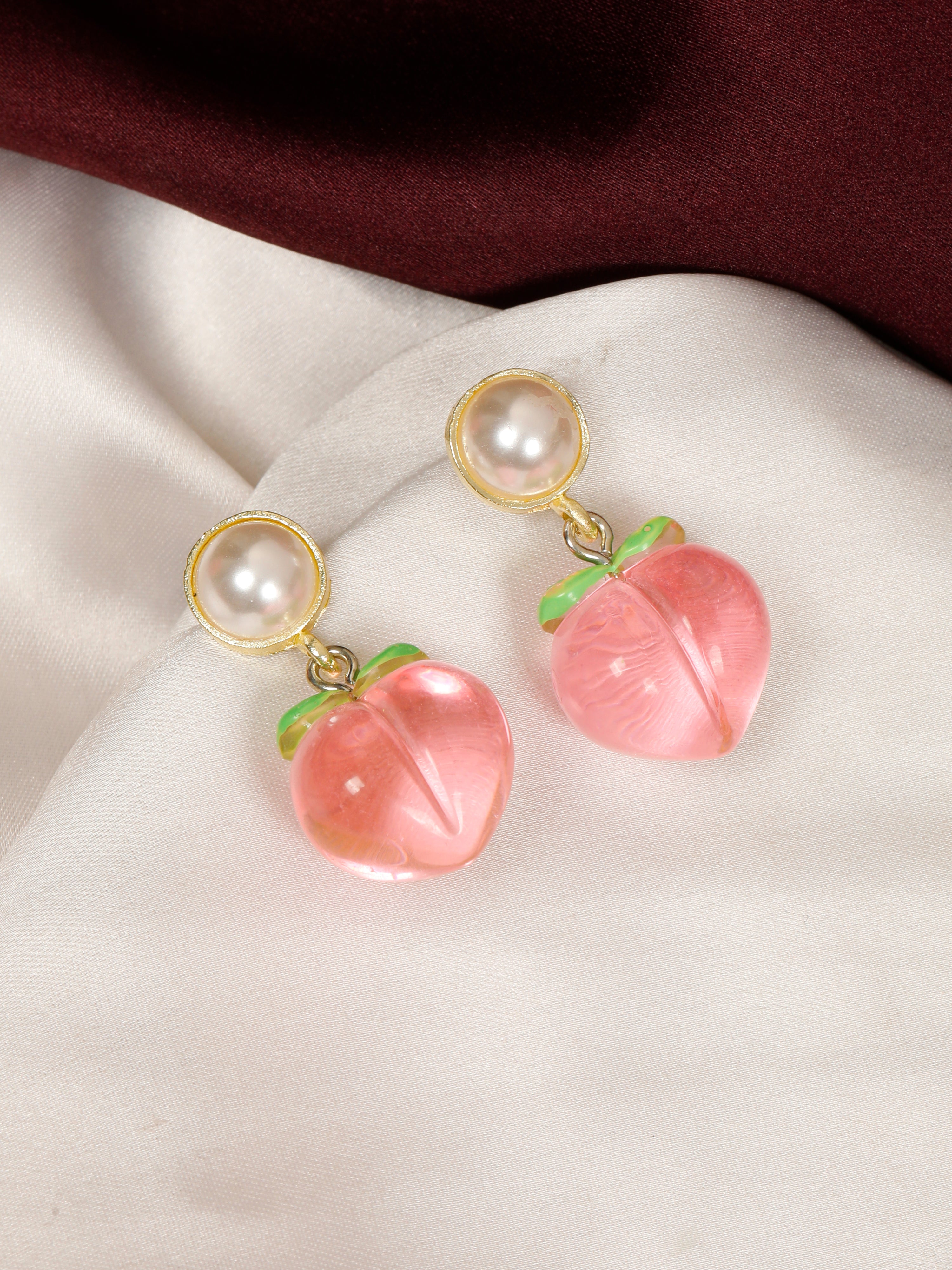 Pinky peach Earrings