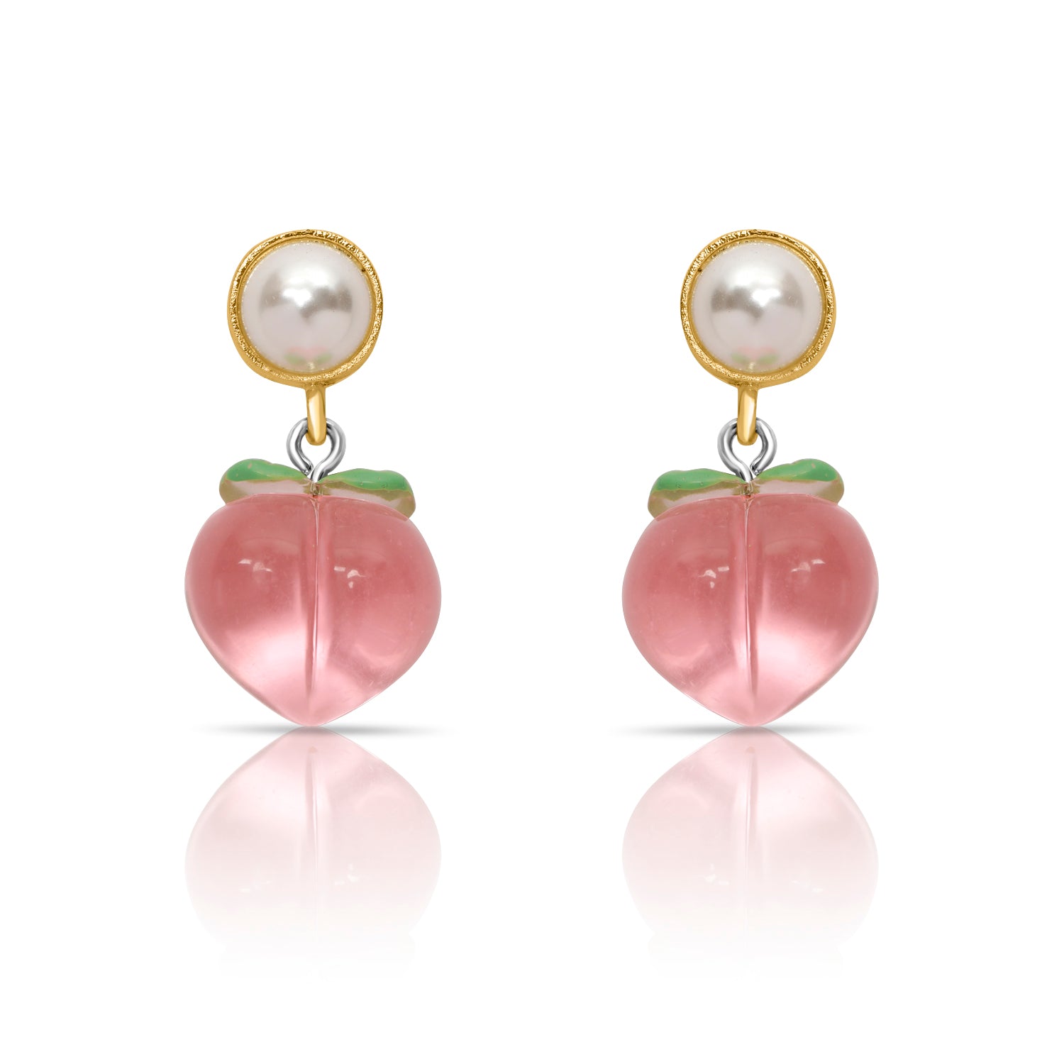 Pinky peach Earrings