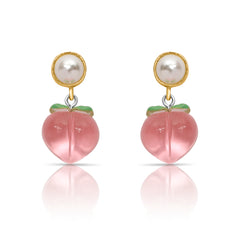 Pinky peach Earrings