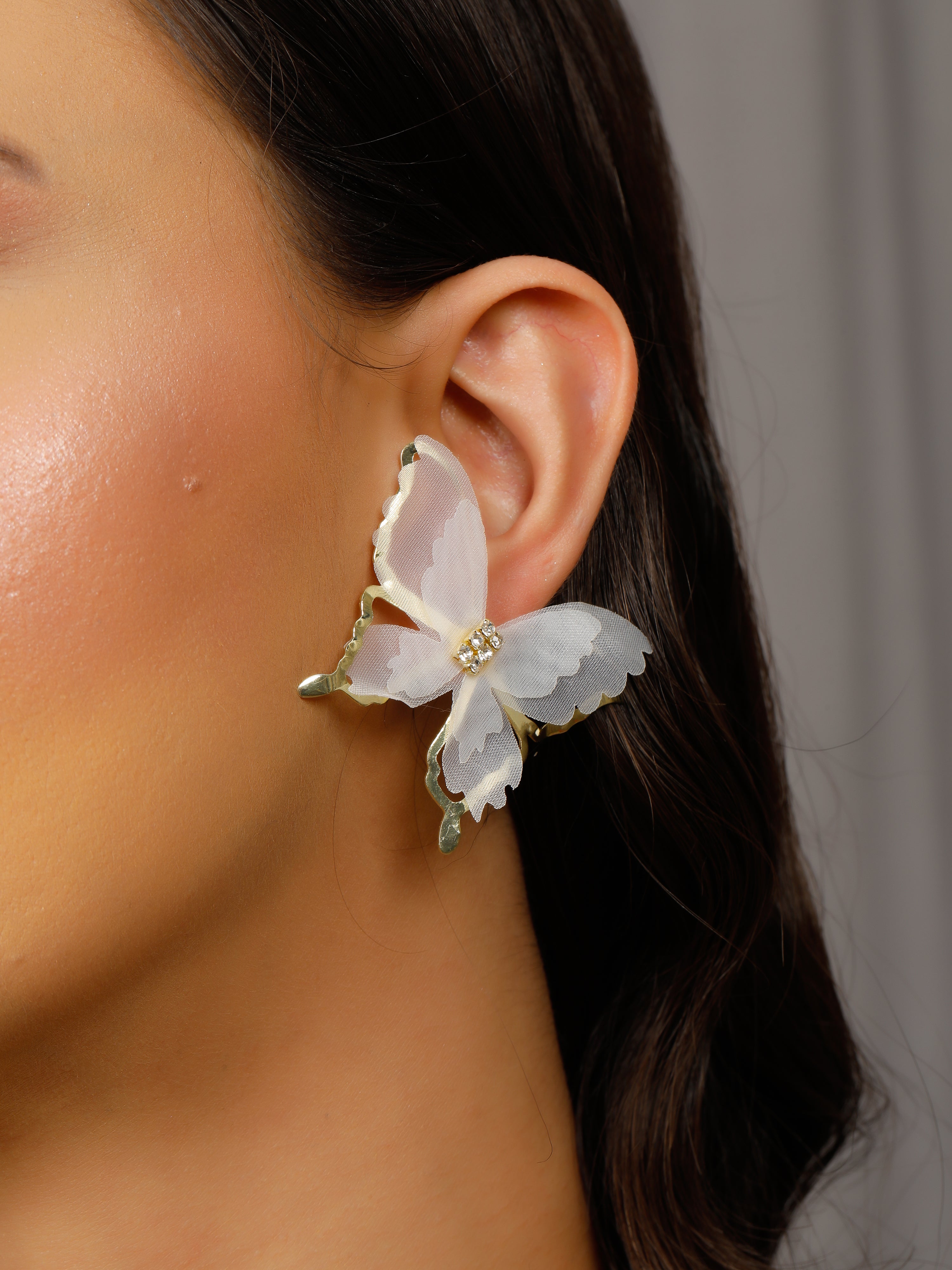 Cosmic chic/ Black flutter Earrings