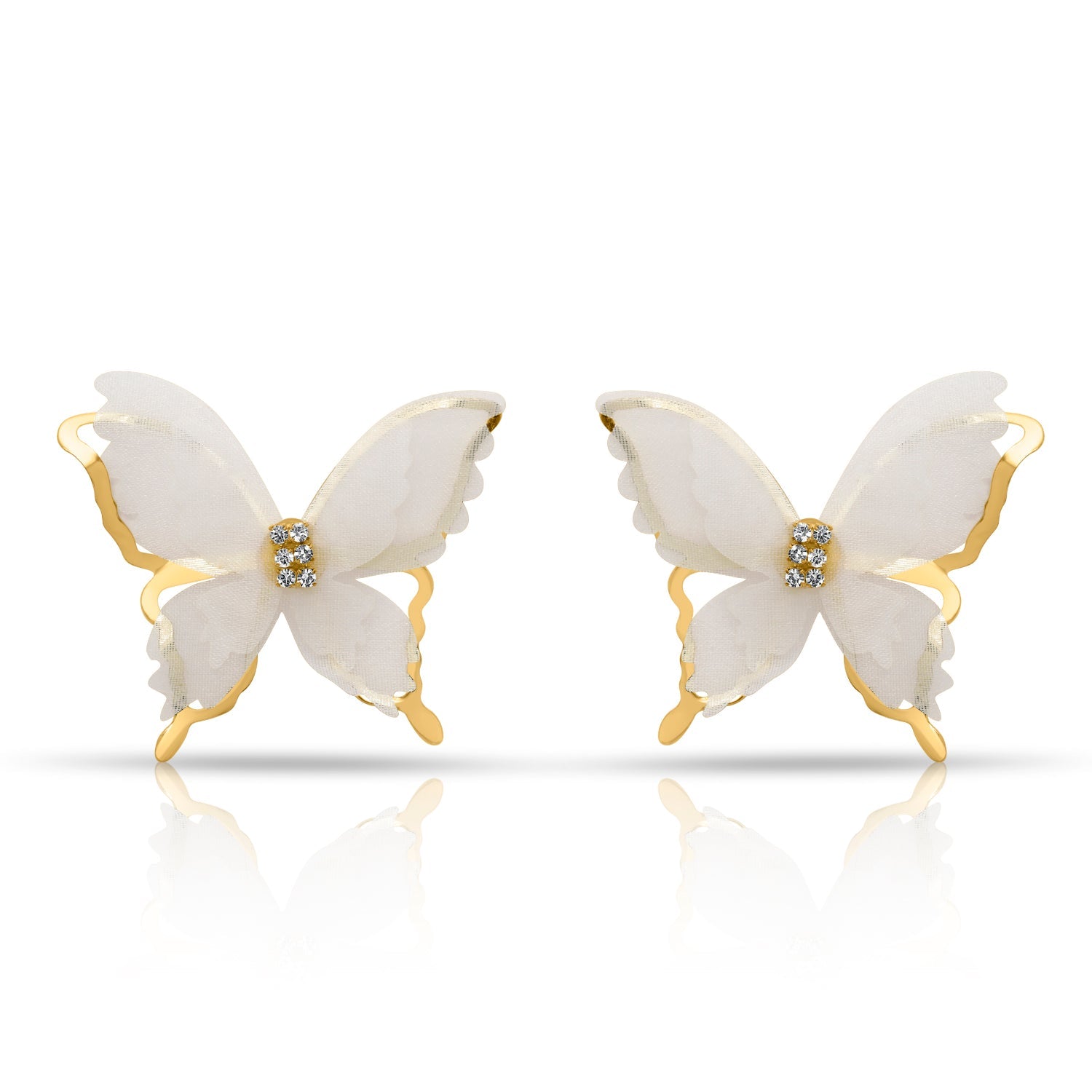 Cosmic chic/ Black flutter Earrings