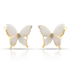 Cosmic chic/ Black flutter Earrings