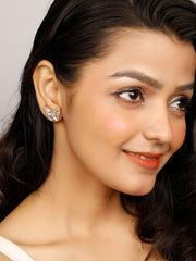 Radiant butterfly stud earrings