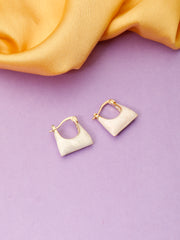 Gold and White Enamel