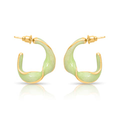 Wrapped Enamel Earrings