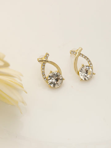 The Glam Gold Stud Earrings