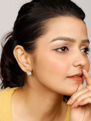 The Glam Gold Stud Earrings