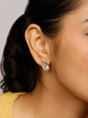 The Glam Gold Stud Earrings