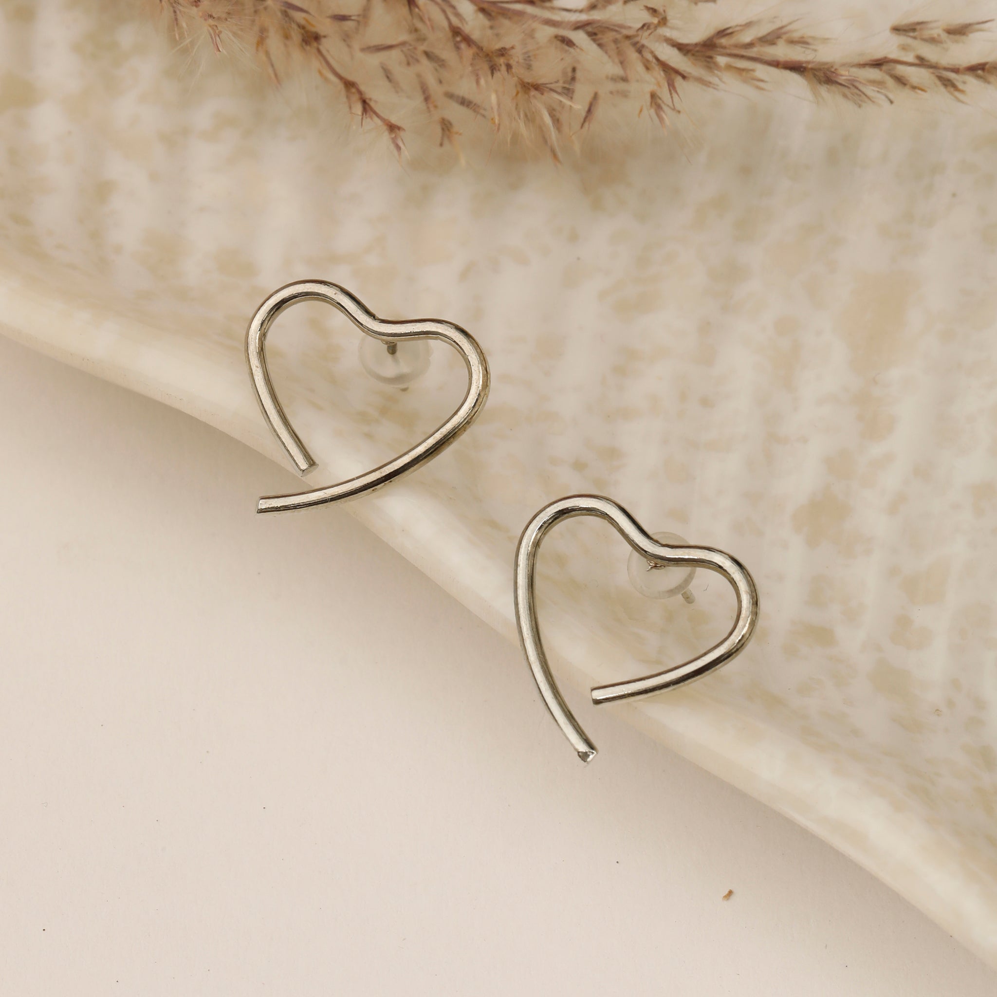 Half Love Shaped Earrings