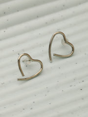 Half Love Shaped Earrings