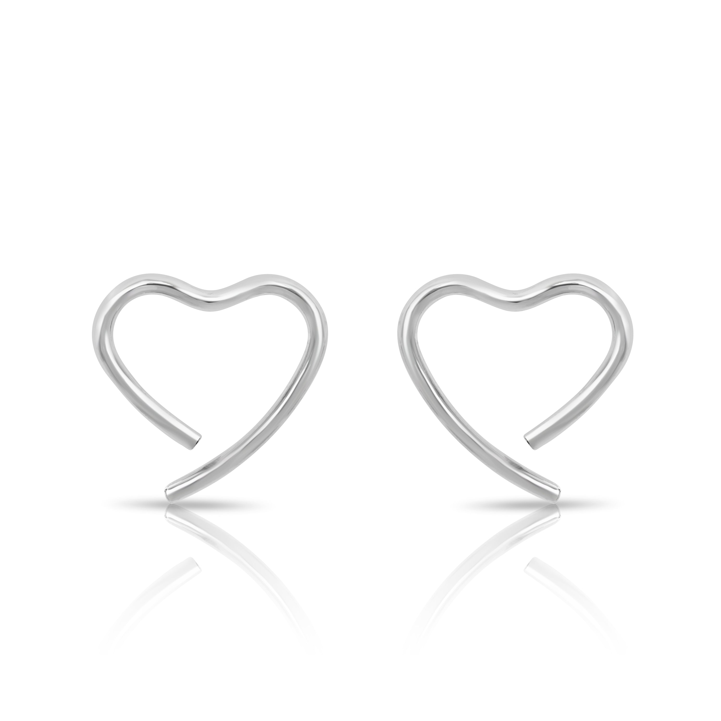 Half Love Shaped Earrings
