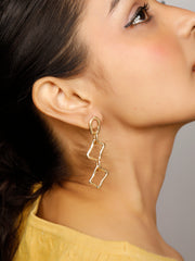 Chain drop earrings